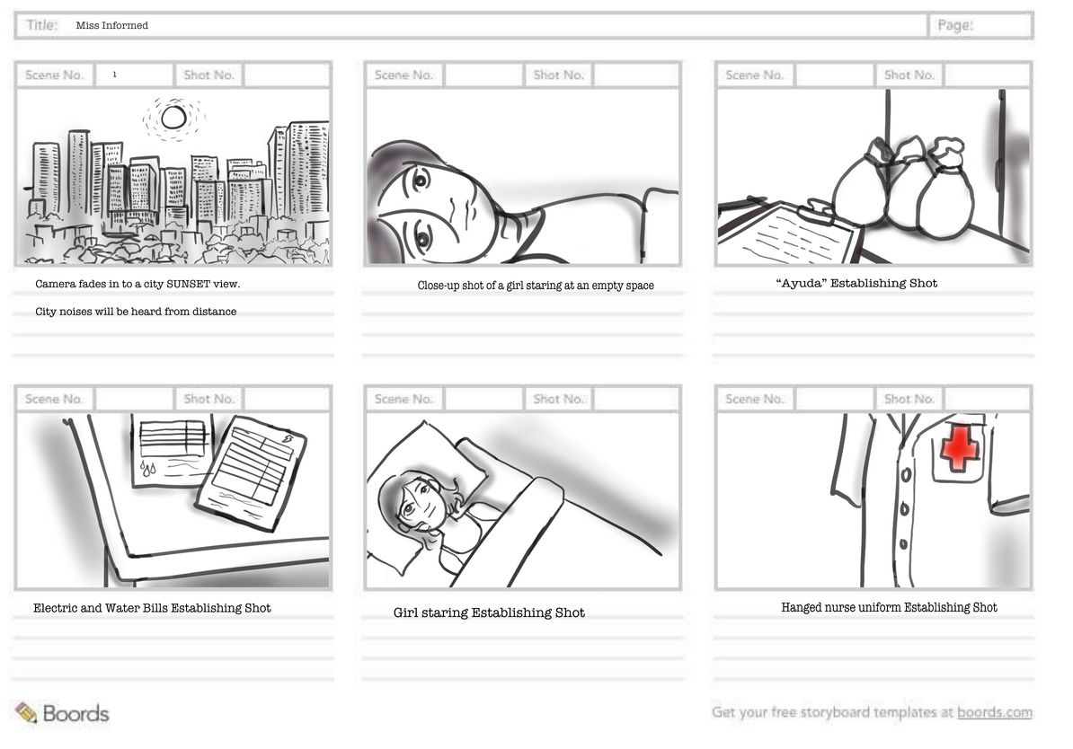 Miss Informed: establishing shots